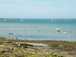  estivants se baignant dans la mer